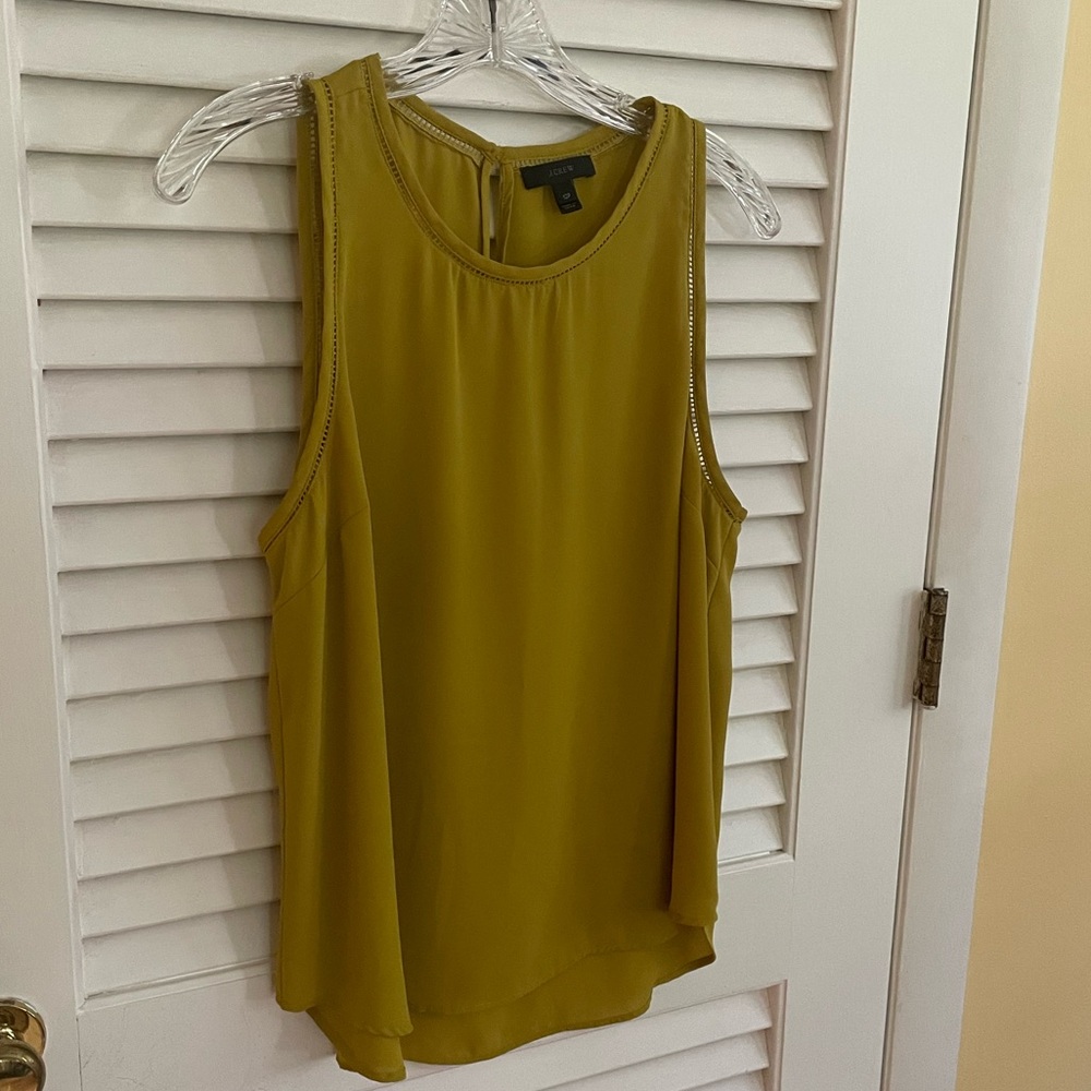J.Crew Sleeveless Green Top 12P